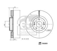 FEBI BILSTEIN 196889 Disco freno