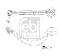 FEBI BILSTEIN 197134 Braccio oscillante, Sospensione ruota per PORSCHE