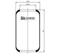 FEBI BILSTEIN 20450 Soffietto, Sospensione pneumatica