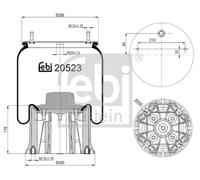 FEBI BILSTEIN 20523 Soffietto, Sospensione pneumatica
