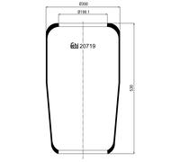 FEBI BILSTEIN 20719 Soffietto, Sospensione pneumatica