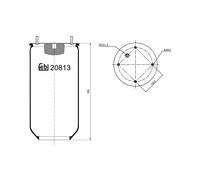 FEBI BILSTEIN 20813 Soffietto, Sospensione pneumatica