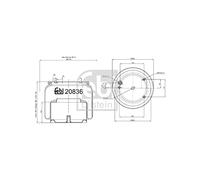 FEBI BILSTEIN 20836 Soffietto, Sospensione pneumatica