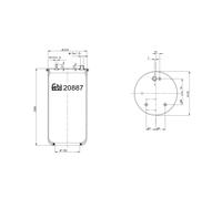 FEBI BILSTEIN 20887 Soffietto, Sospensione pneumatica