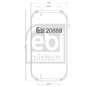 FEBI BILSTEIN 20888 Soffietto, Sospensione pneumatica