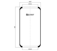 FEBI BILSTEIN 20897 Soffietto, Sospensione pneumatica