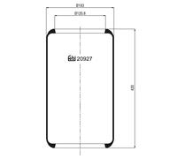 FEBI BILSTEIN 20927 Soffietto, Sospensione pneumatica