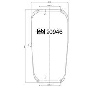 FEBI BILSTEIN 20946 Soffietto, Sospensione pneumatica