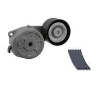 febi bilstein 31625 kit cinghia ausiliaria con ensionatore cinghia e pretenditore, 8PK2130 S1, numero alette 8, 1 unità