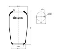 FEBI BILSTEIN 32817 Soffietto, Sospensione pneumatica
