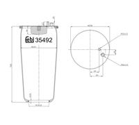FEBI BILSTEIN 35492 Soffietto Sospensione pneumatica Posteriore Sx Posteriore Dx