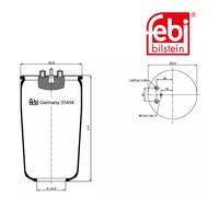 Febi BILSTEIN 35494 Molla ad Aria Senza Pistone per Man