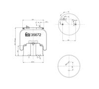Soffietti per sospensioni pneumatiche FEBI BILSTEIN 35672