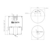 Soffietti per sospensioni pneumatiche FEBI BILSTEIN 35674