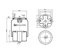 FEBI BILSTEIN 35884 Soffietto, Sospensione pneumatica