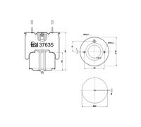 FEBI BILSTEIN 37635 Soffietto, Sospensione pneumatica