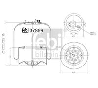 FEBI BILSTEIN 37899 Soffietto, Sospensione pneumatica per MERCEDES-BENZ
