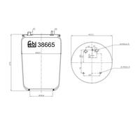 febi bilstein 38665 Soffietto, Sospensione pneumatica