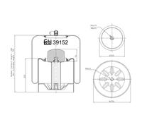 FEBI BILSTEIN 39152 Soffietto, Sospensione pneumatica