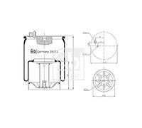 FEBI BILSTEIN 39153 Soffietto Sospensione pneumatica Posteriore