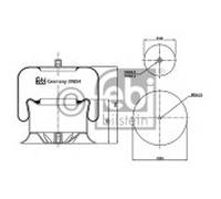 FEBI BILSTEIN 39854 Soffietto, Sospensione pneumatica