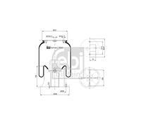 Soffietti per sospensioni pneumatiche FEBI BILSTEIN 39862