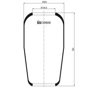 febi bilstein 39906 Soffietto, Sospensione pneumatica