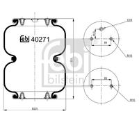 FEBI BILSTEIN 40271 Soffietto, Sospensione pneumatica