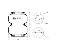 FEBI BILSTEIN 40271 Soffietto, Sospensione pneumatica