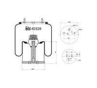 FEBI BILSTEIN 40328 Soffietto, Sospensione pneumatica