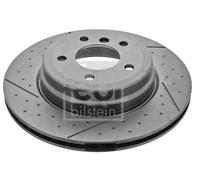 2x Disco freno Assale posteriore intagliato/perforato 43800 FEBI BILSTEIN
