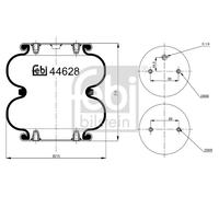 FEBI BILSTEIN 44628 Soffietto, Sospensione pneumatica per MERCEDES-BENZ