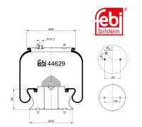 Febi BILSTEIN 44629 Molla ad Aria Con Stahlkolben per Scania