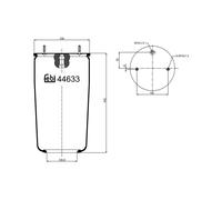 FEBI BILSTEIN 44633 Soffietto, Sospensione pneumatica