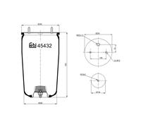 FEBI BILSTEIN 45432 Soffietto, Sospensione pneumatica