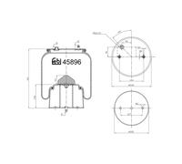 FEBI BILSTEIN 45896 Soffietto, Sospensione pneumatica