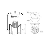 FEBI BILSTEIN 45937 Soffietto, Sospensione pneumatica