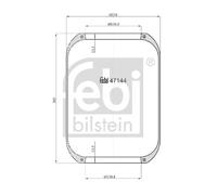 FEBI BILSTEIN 47144 Soffietto, Sospensione pneumatica per IVECO