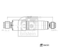 FEBI BILSTEIN Ammortizzatore Posteriore Sinistro Per Mazda BT-50 Pick-up CD UN