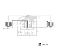 Febi BILSTEIN Ammortizzatore Posteriore Sinistro per Renault Master II Kasten Fd