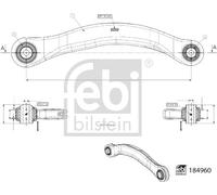 FEBI BILSTEIN Braccio Oscillante Per Audi A6 Avant C8 4A5 3.0 50 TDI Mild