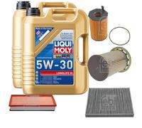 FEBI BILSTEIN Controllo Set 10L Liqui Moly 5W30 LONGLIFE3 Per VW Touareg 7P5