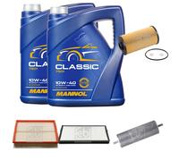 FEBI BILSTEIN Controllo Set 10L MANNOL Classic 10W-40 Per BMW 5er E34 540i