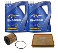 FEBI BILSTEIN Controllo Set 10L MANNOL Classic 10W-40 Per Opel Movano Kasten