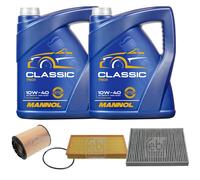 FEBI BILSTEIN Controllo Set 10L MANNOL Classic 10W-40 Per VW Touareg 7LA