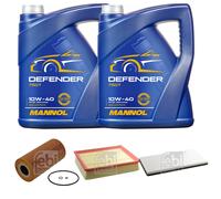FEBI BILSTEIN Controllo Set 10L MANNOL Defender 10W-40 Per Mercedes-Benz