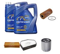FEBI BILSTEIN Controllo Set 10L MANNOL Defender 10W-40 Per Mercedes-Benz