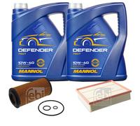 FEBI BILSTEIN Controllo Set 10L MANNOL Defender 10W-40 Per Mercedes-Benz