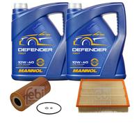FEBI BILSTEIN Controllo Set 10L MANNOL Defender 10W-40 Per Mercedes-Benz