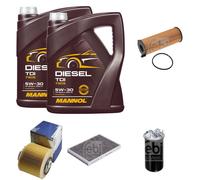 FEBI BILSTEIN Controllo Set 10L MANNOL Diesel TDI 5W-30 Per Audi A6 Allroad